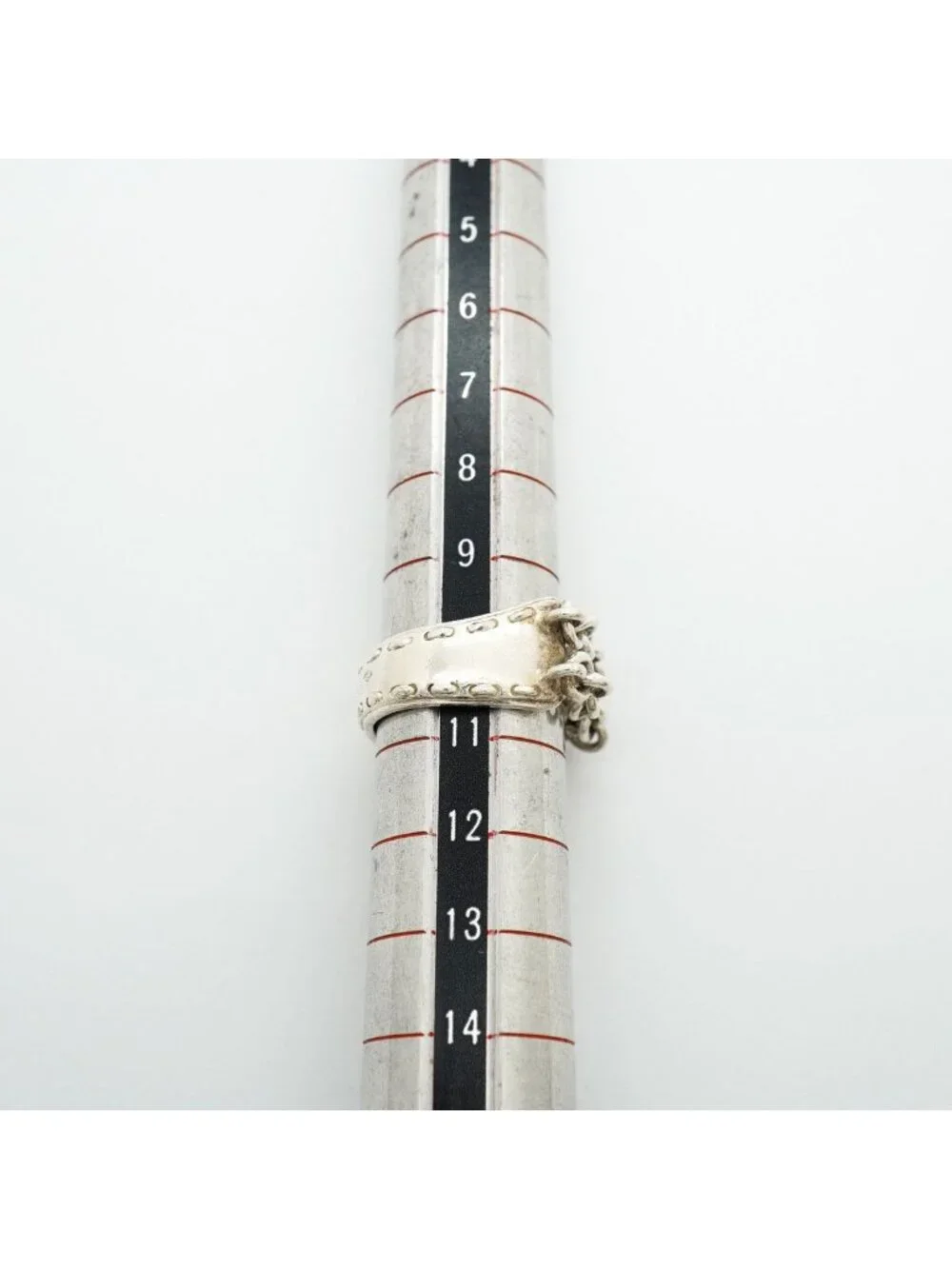 Hermes Ring Mexico Chain 925 Sterling Silver